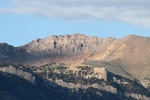 Mountain Peak and Ridge Line in the Lost River Range of Idaho.