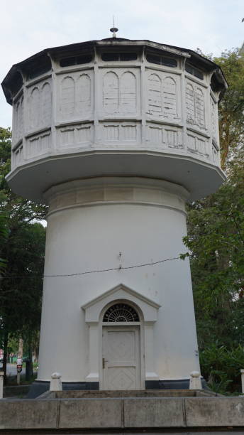 Ancient Water Tower in Banda Aceh stock photo