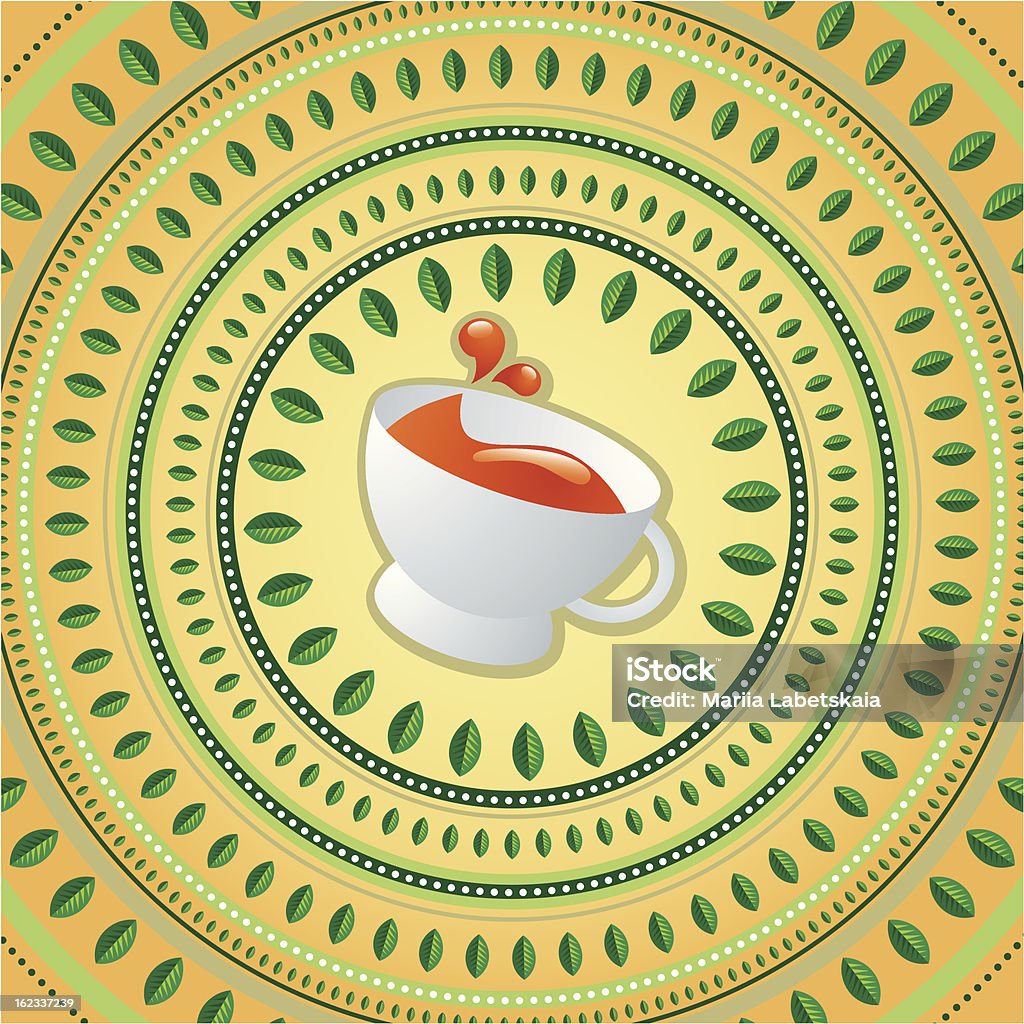 Taza de té - arte vectorial de Alimento libre de derechos