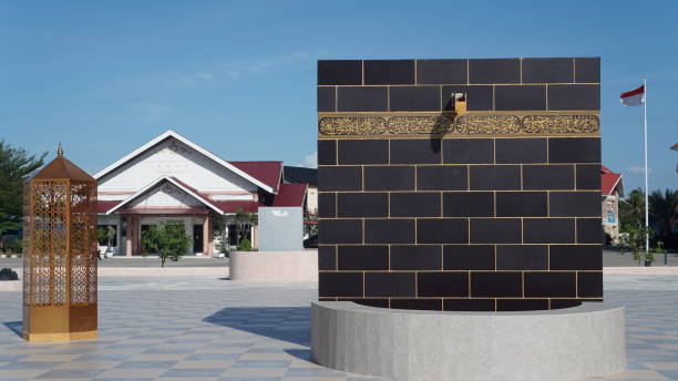 Kaaba architecture in Banda Aceh stock photo