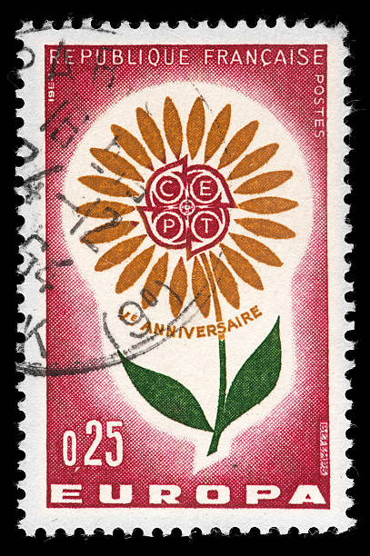 istock French Vintage Postage Stamp 162337474
