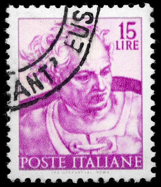 istock Michelangelo Sistine Chapel Postage Stamp Depicting Prophet Joel 162337506