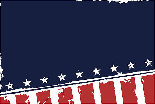 glory grunge hintergrund - fourth of july patriotism backgrounds american flag stock-grafiken, -clipart, -cartoons und -symbole