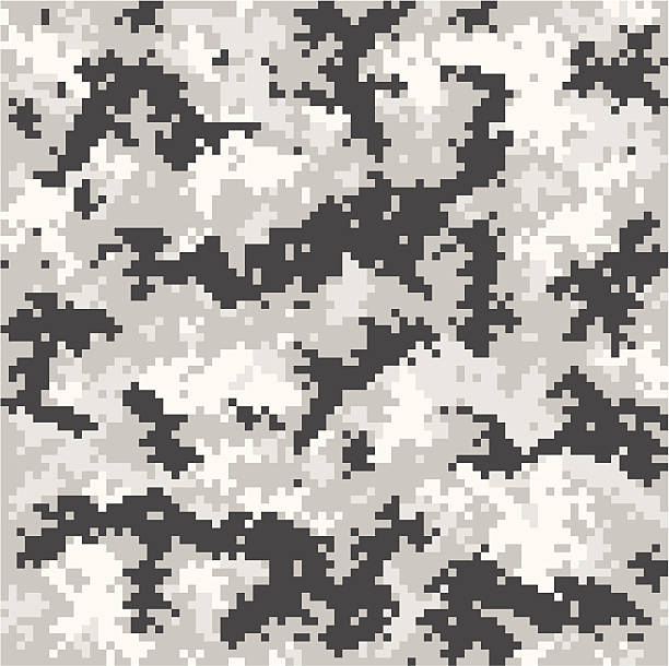 雪ピクセルカモフラージュ - universal camouflage pattern点のイラスト素材／クリップアート素材／マンガ素材／アイコン素材