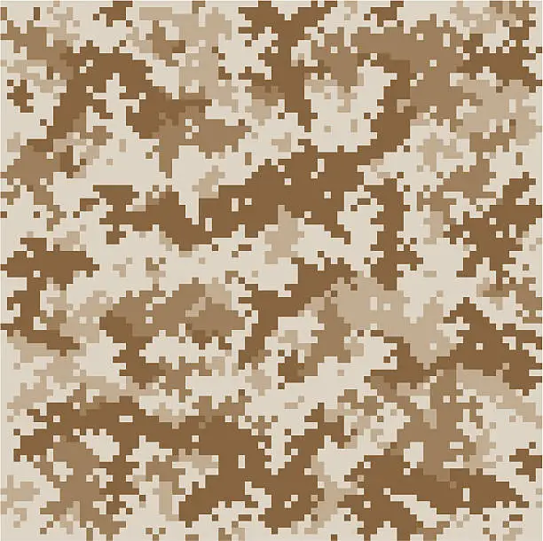 Vector illustration of Marine Pixelated Camo