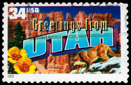Utah State Postage Stamp \