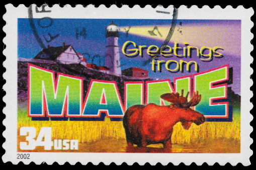 Maine State Postage Stamp \