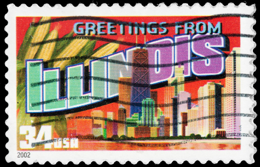 Illinois State Postage Stamp \