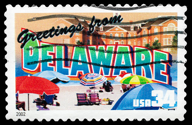 istock Delaware State Postage Stamp 