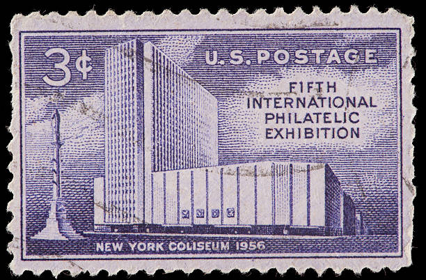 istock Vintage US Postage Stamp Commemorating Fifth International Philatelic Exhibition 162338339