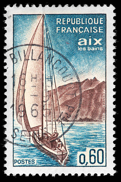 istock Aix-les-Bains, Franch Postage Stamp 162340532