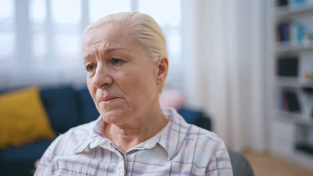 istock Frustrated senior woman feeling lonely at home, missing family during lockdown 1623420332