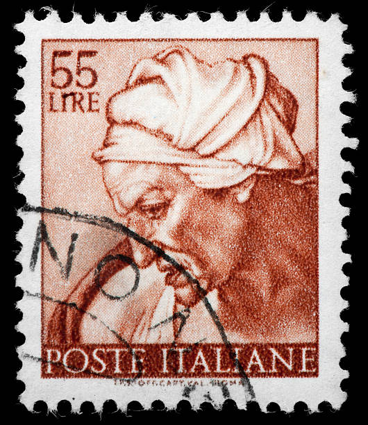 istock Michelangelo, Cumaean Sibyl, Sistine Chapel Postage Stamp 162342157