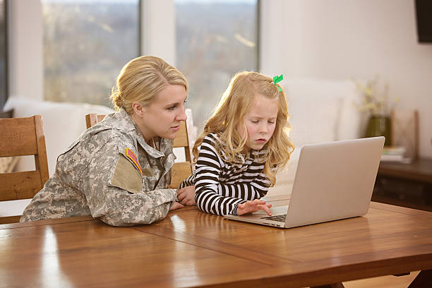 istock Mother helping daughter with her laptop 162352849