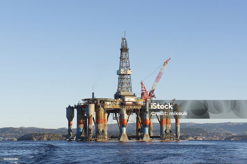 Plataforma de Petróleo no Mar - Royalty-free Coluna arquitetónica Foto de stock