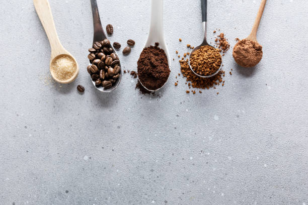 istock Different arts of coffee on bright background 1623561916