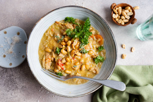 istock Chicken in curry sauce served in bowl 1623563056