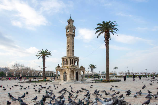 istock Izmir / Turkey, 20 December 2018, Izmir Old Clock Tower, Konak Square 1623569788