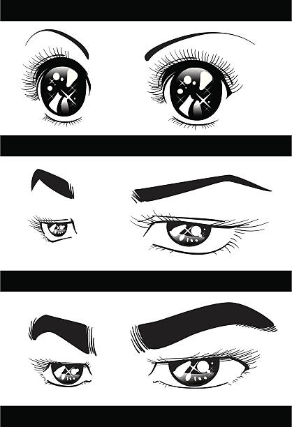 Eyes Stock Illustration - Download Image Now - Manga Style, Eye