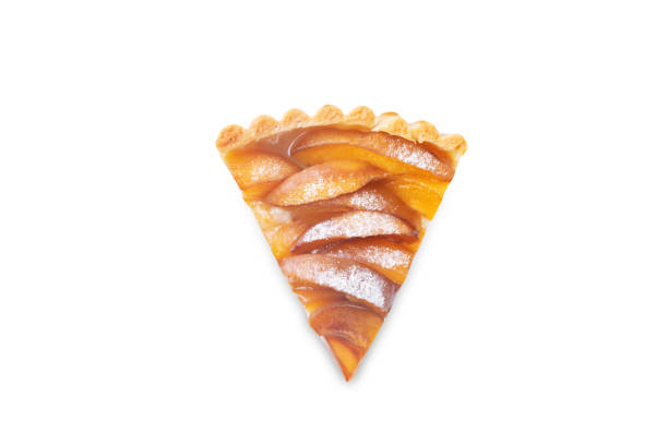 istock Apricot tart with sugar sprinkle on a white isolated backgrond 1623589685