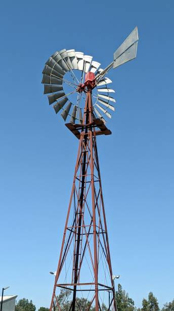 A Windmill Standing Tall in SoCal stock photo