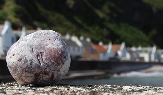 Close up of pebble in Pennan