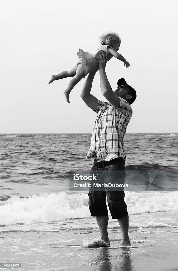 father and daughter father and daughter on vacation at sea Family Stock Photo