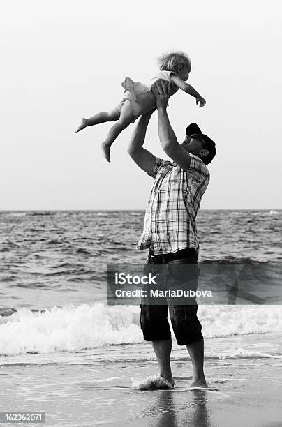 Father And Daughter Stock Photo - Download Image Now - Family, Black And White, Photography