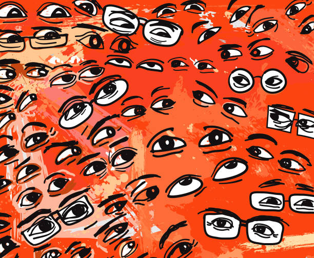 Eyes Background illustration vector art illustration