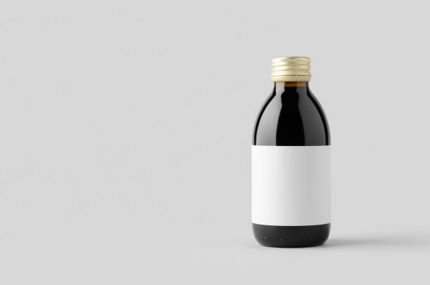 istock Cold brew coffee glass bottle mockup with blank label. 1623645690
