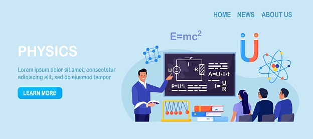Physics Ed Physics School Subject Student Studying Electricity Magnetism Light ...