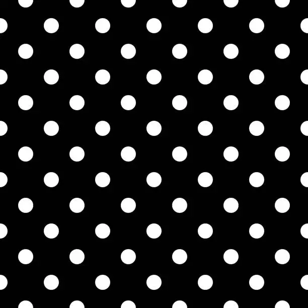 Vector illustration of Little White Spots Seamless Pattern