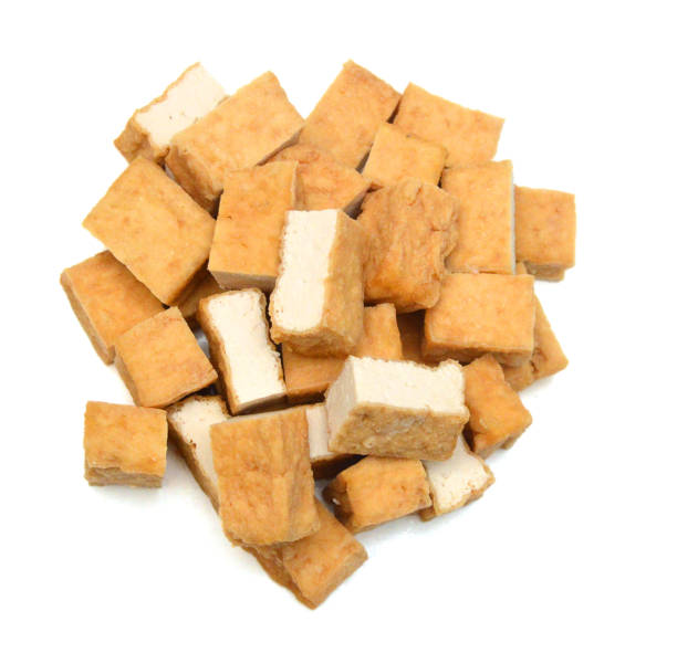 istock Closeup tofu isolated on white background 1623722722