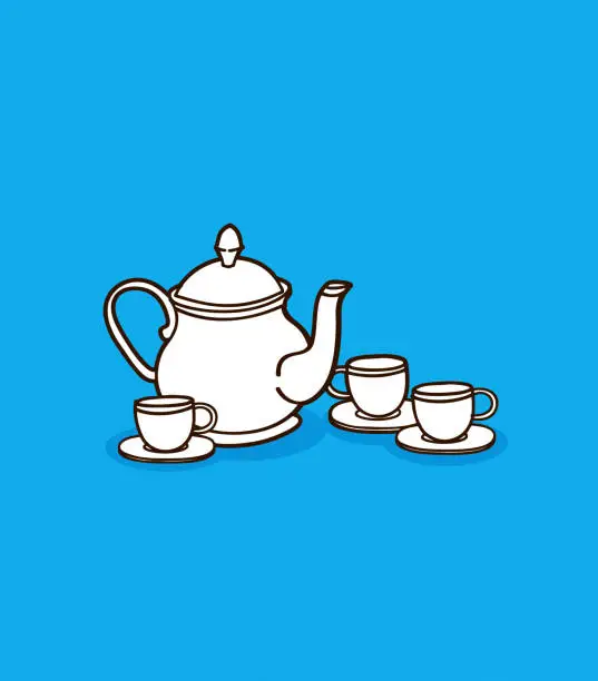 Vector illustration of Afternoon Tea