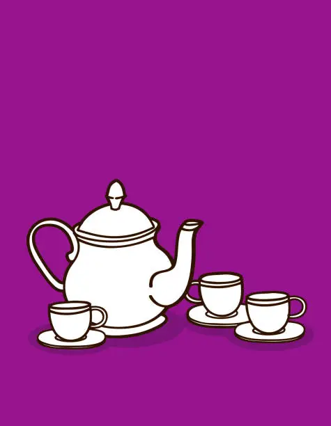 Vector illustration of Afternoon Tea
