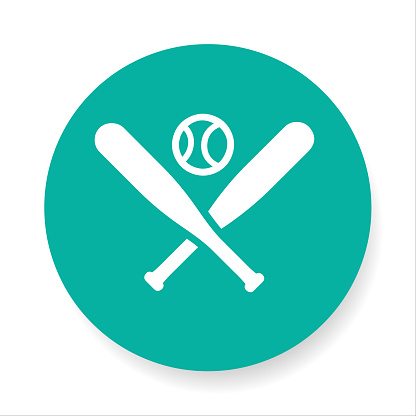 Baseball Bats and Ball vector icon
