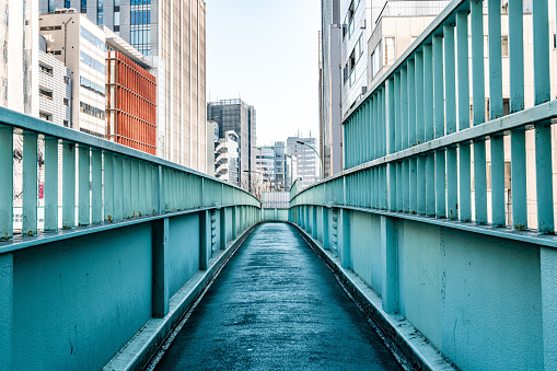 Footbridge in the Tokyo City
