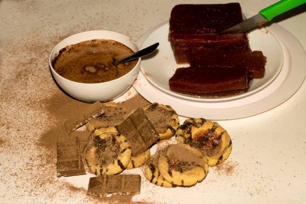 istock Breakfast  cocoa milk quince and cookies 1623804904