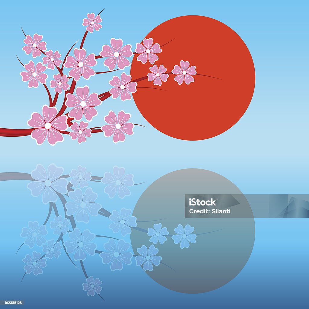 Sakura.Day. - clipart vectoriel de Fond libre de droits