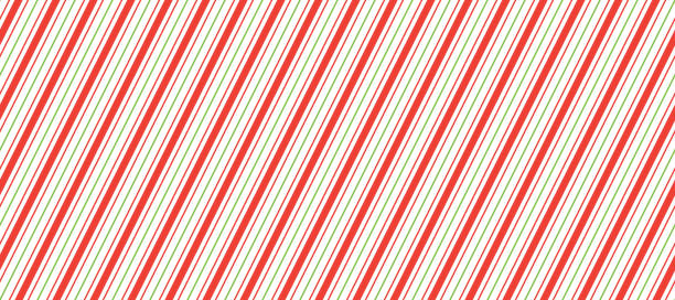 ilustrações de stock, clip art, desenhos animados e ícones de red and mint christmas seamless pattern. candy cane diagonal stripes background. repeating decoration wallpaper. winter holidays lines backdrop. xmas peppermint present wrapping print design. vector - hard candy candy pink wrapping paper