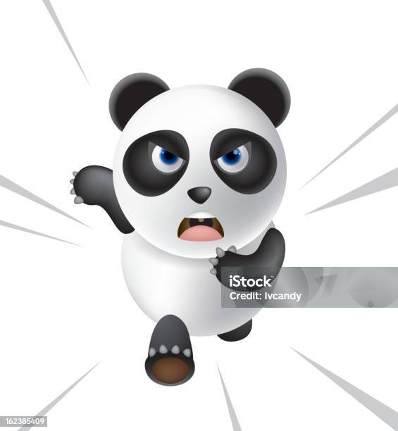 Panda - Arte vetorial de stock e mais imagens de Panda - Mamífero de quatro patas - Panda - Mamífero de quatro patas, Banda desenhada - Produto Artístico, Raiva - Emoção negativa