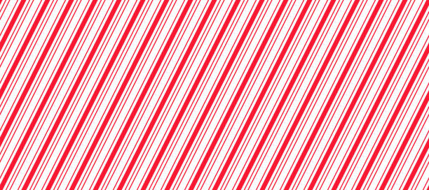 ilustrações de stock, clip art, desenhos animados e ícones de red and white christmas seamless pattern. candy cane diagonal stripes background. repeating decoration wallpaper. winter holidays lines backdrop. xmas peppermint present wrapping print design. vector - hard candy candy pink wrapping paper