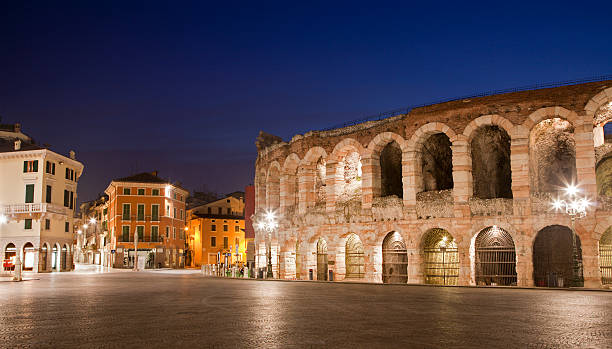 istock Verona - Arena and Piazza Bra in dusk 162392834