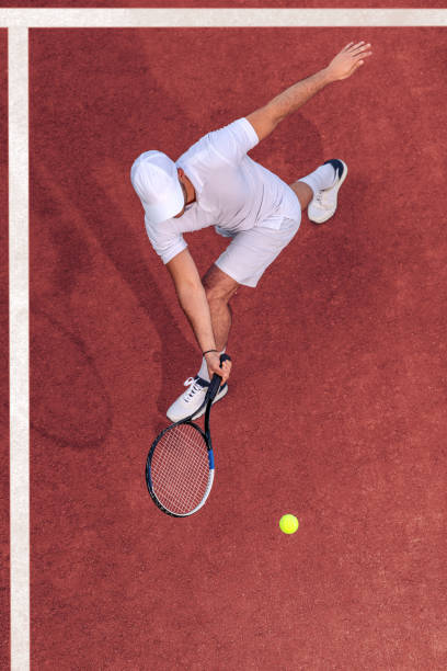 istock Tennis player hitting ball 1623935325