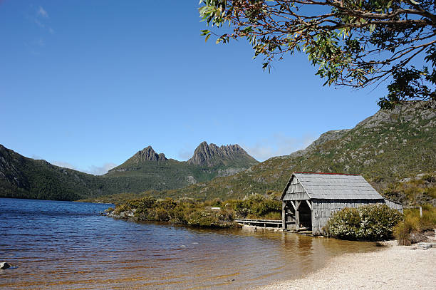 istock Cradle Mountain, Tasmania and Boathouse 162395195