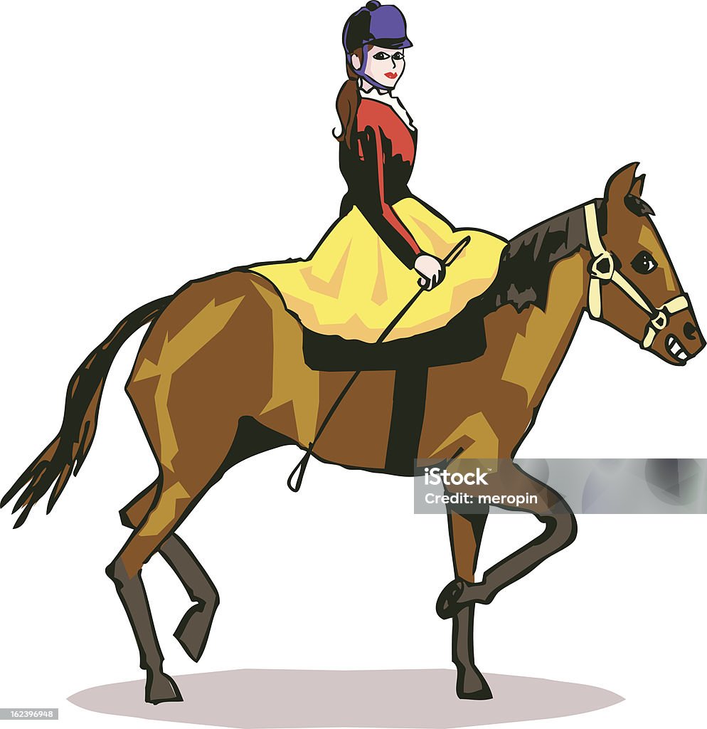 Cavalo Equitação - Royalty-free Cavalgar arte vetorial