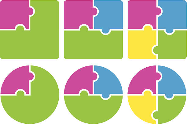 ilustrações de stock, clip art, desenhos animados e ícones de 'puzzle' - puzzle jigsaw puzzle jigsaw piece part of