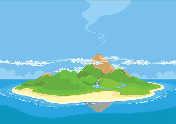 ilustrações de stock, clip art, desenhos animados e ícones de ilha - ilha