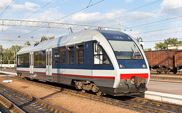 istock Modern railbus in Kremenchug, Ukraine 162402339