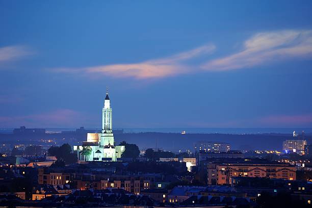 The St. Roch Church at night